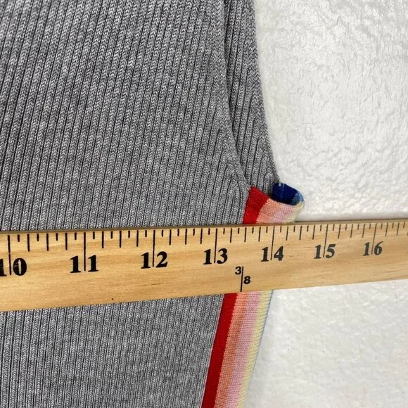 Spiritual Gangster Jumpsuit Romper Sleeveless Ribbed Side Stripes Gray Size S - Picture 8 of 9